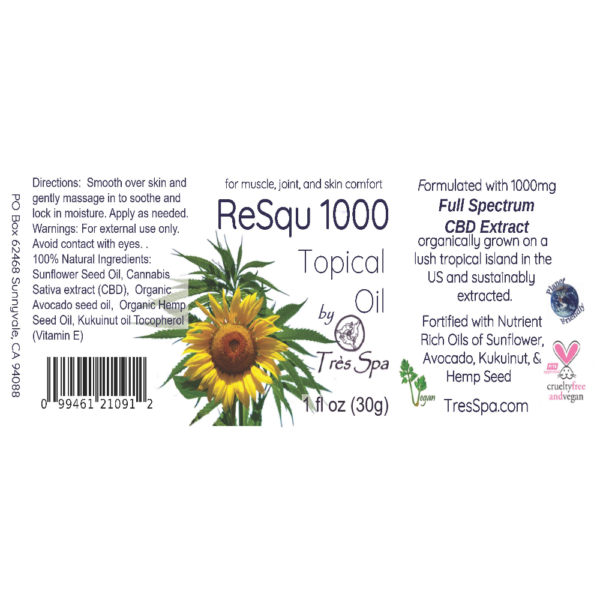 ReSqu Oil by Tres Spa